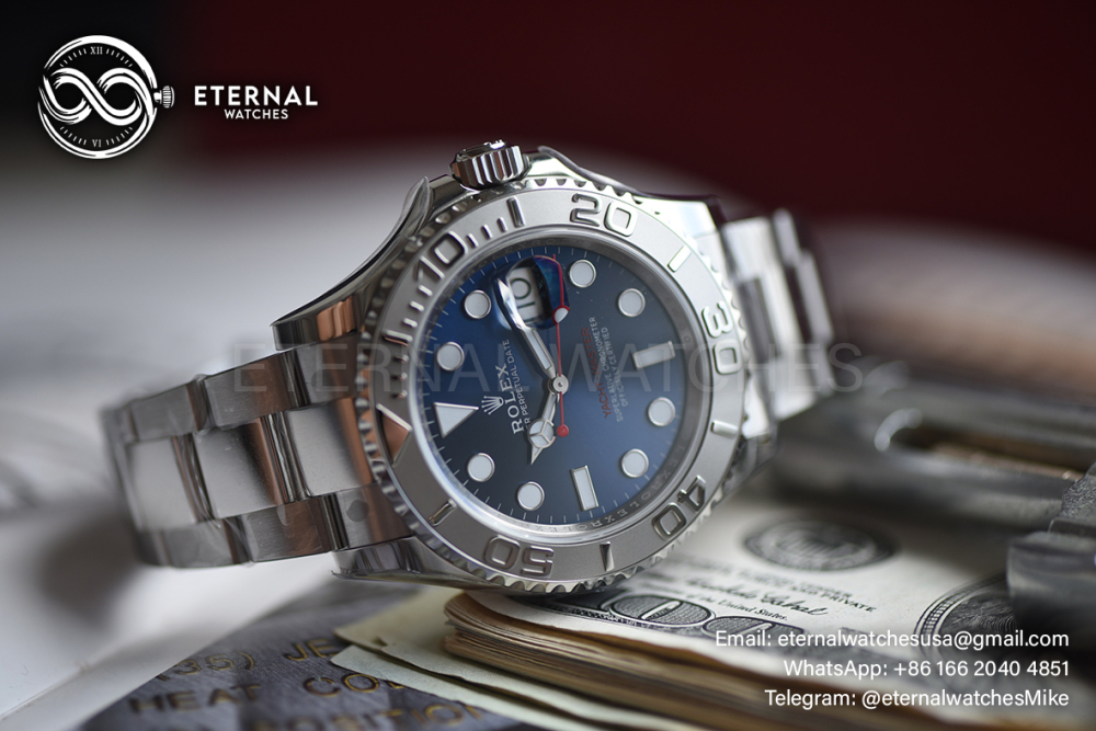 ROLEX - SUPER CLONE YachtMaster 126622 40mm SS/SS Blue/Dot VSF DD3235