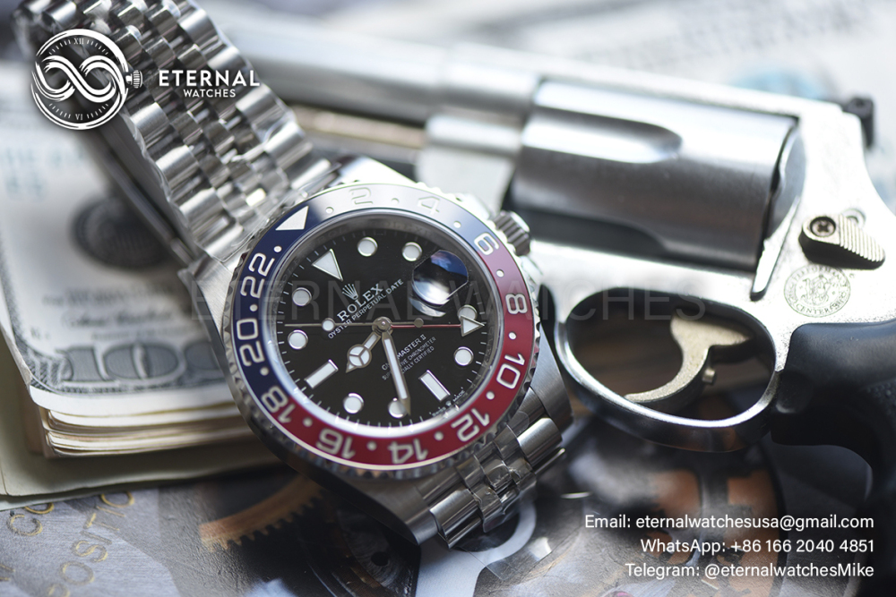 ROLEX - SUPER CLONE GMT Master II 126710 Pepsi Jubilee 40mm SS/SS Black VSF V3 DD3285