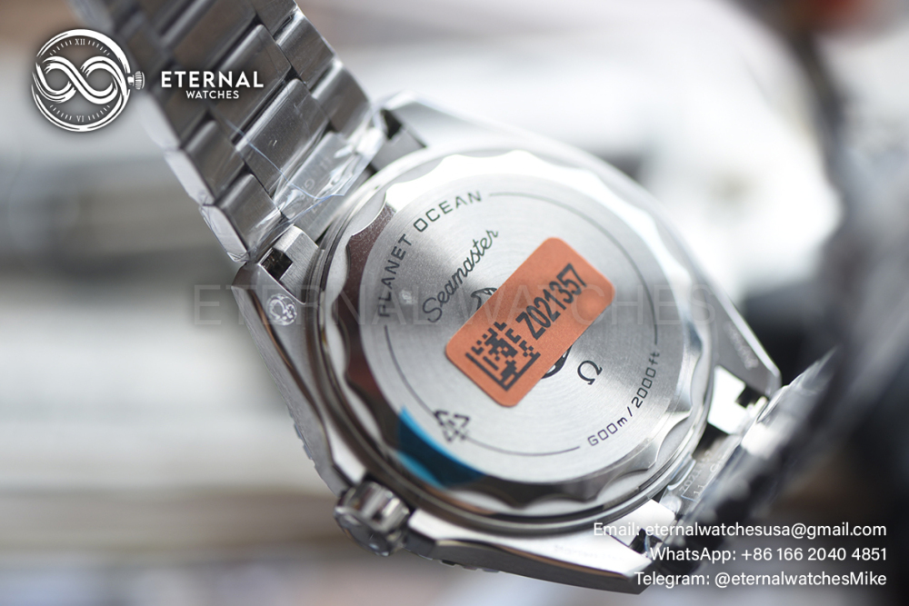 OMEGA - SUPER CLONE Planet Ocean 600m 42m SS/SS Black Dial Blue Bezel VSF VS8912