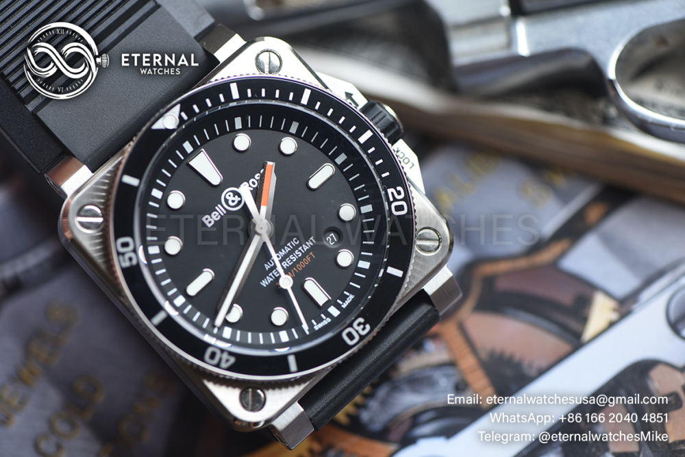 BELL & ROSS - BR03-92 Diver Black SS/RU 42mm ETA-2892