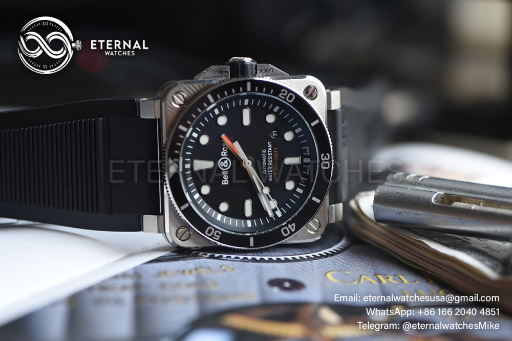 BELL & ROSS - BR03-92 Diver Black SS/RU 42mm ETA-2892