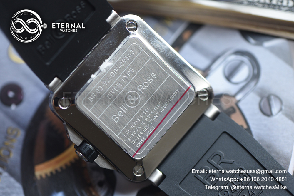 BELL & ROSS - BR03-92 Diver Black SS/RU 42mm ETA-2892