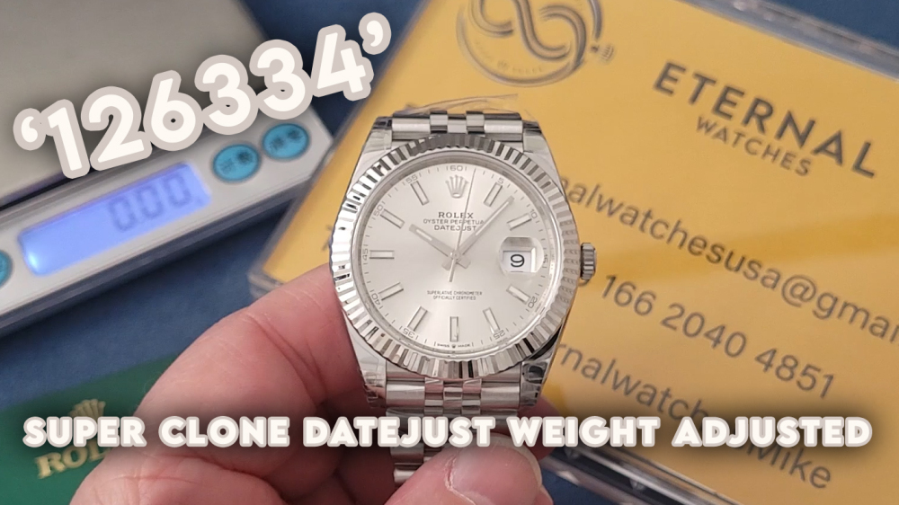 ROLEX - SUPER CLONE DateJust 126334 41mm SS/STK Grey Dial V2 VSF 3235
