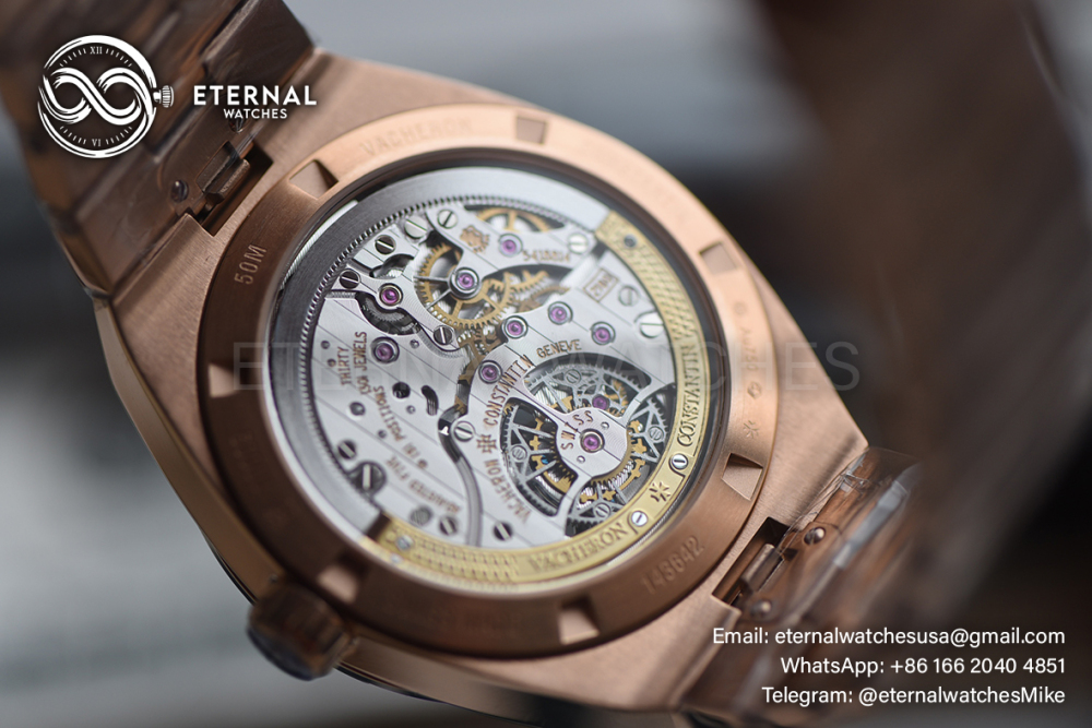 VACHERON CONSTANTIN - Overseas Tourbillon RG/RG Blue Dial BBF Manual