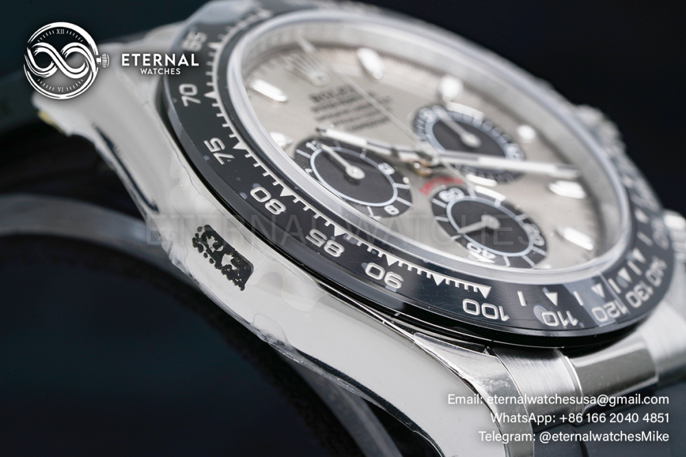 ROLEX - Super Clone Daytona 126519 40mm SS/RU Grey/Black VSF V2 DD4131 (Weight Adjusted)