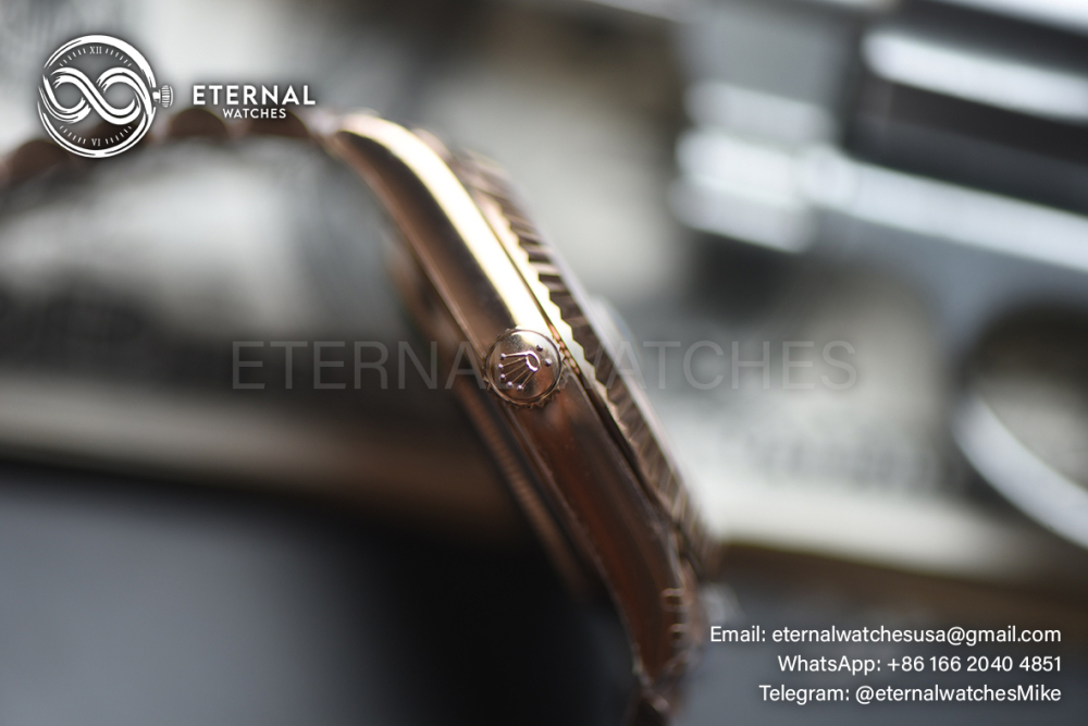 ROLEX - SUPER CLONE DayDate 228235 40mm RG/RG MOP/Dia VSF V2 DD3255 (Weight Adjusted)