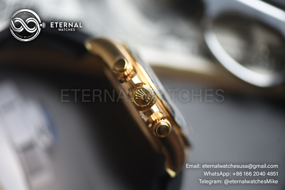 ROLEX - Super Clone Cosmograph Daytona 126518 40mm YG/RU Black/Gold VSF DD4131 (Weight Adjusted)