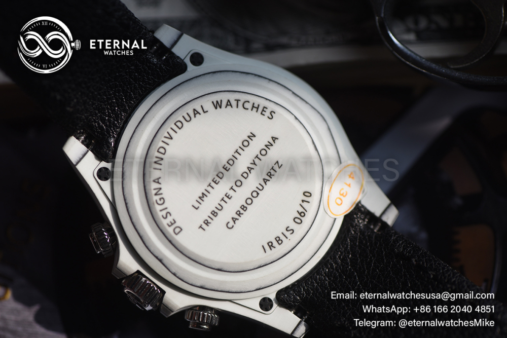 ROLEX - SUPER CLONE Daytona DIW 40mm White Carbon/Black NY Grey/Stk Dial Sonic DD4130