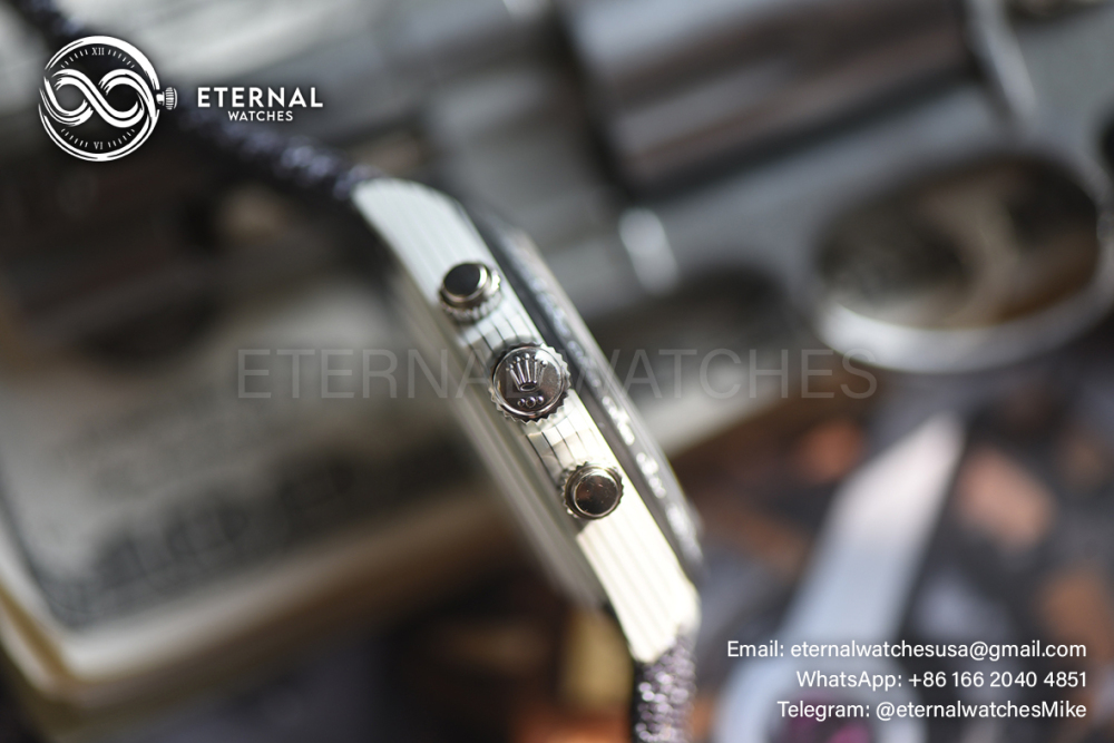 ROLEX - SUPER CLONE Daytona DIW 40mm White Carbon/NY Grey/Stk Dial Sonic DD4130