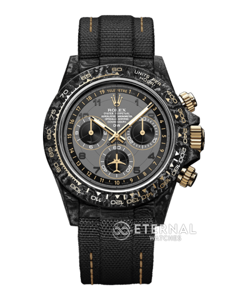 ROLEX - SUPER CLONE Daytona Diw 40mm Black FC/NY Grey Dial Sonic DD4130