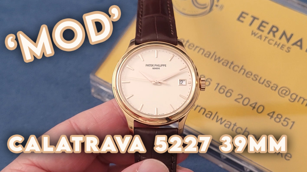 PATEK PHILIPPE - Calatrava 5227 RG/LE Cream White ZF 1:1 MY9015 Mod