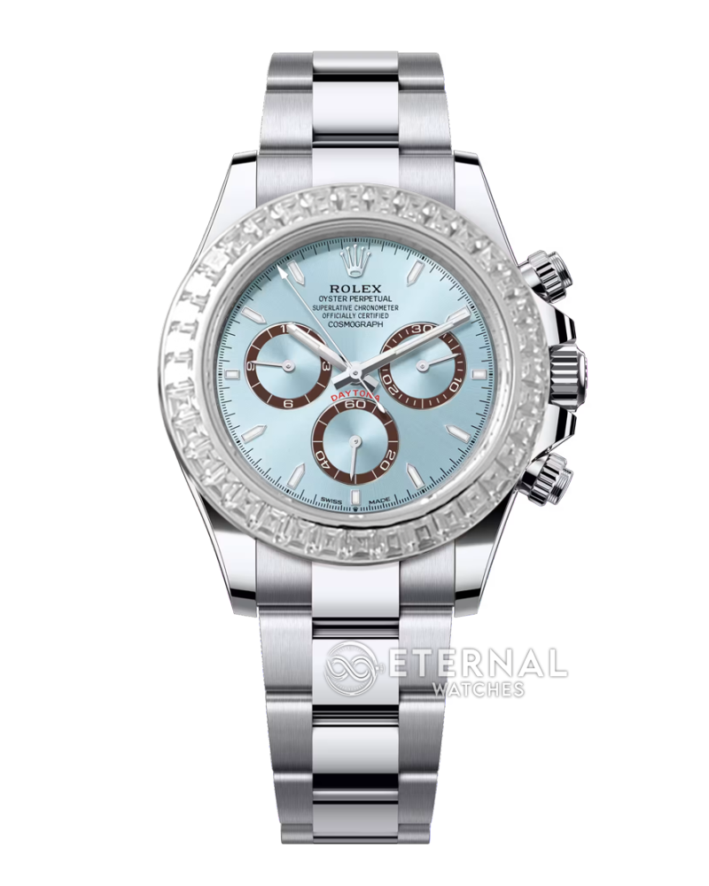 ROLEX - SUPER MOD Daytona 126505 40mm Ice Blue Diamond Bezel V3 4131 (Weight Adjusted)