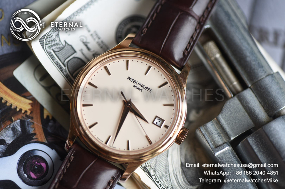 PATEK PHILIPPE - Calatrava 5227 RG/LE Cream White ZF 1:1 MY9015 Mod