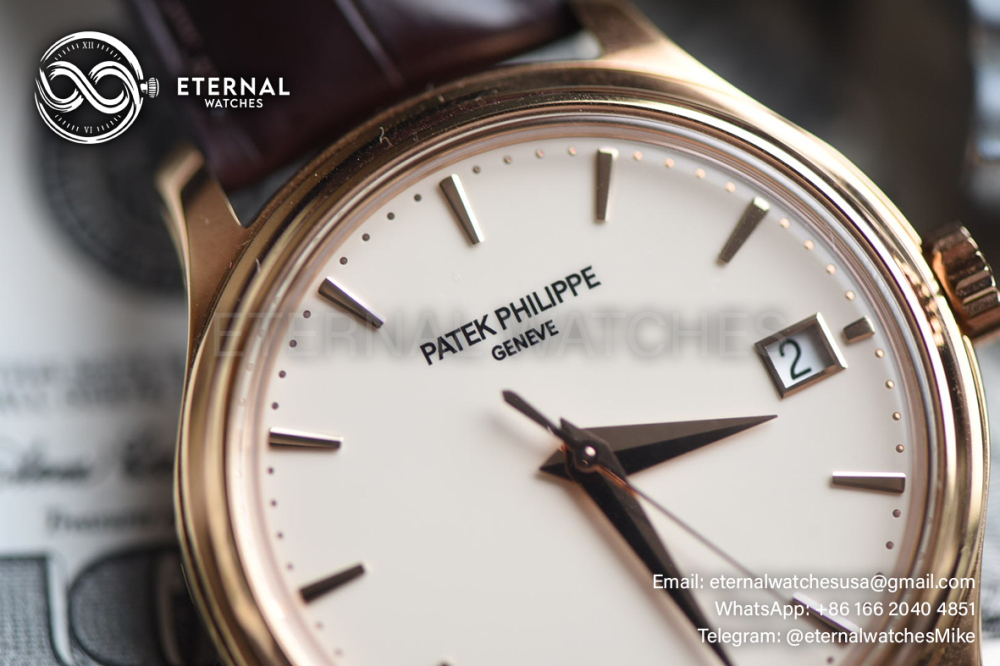 PATEK PHILIPPE - Calatrava 5227 RG/LE Cream White ZF 1:1 MY9015 Mod