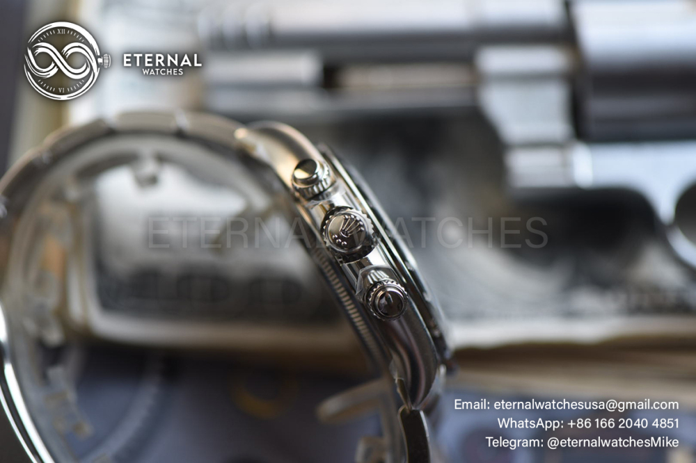ROLEX - SUPER CLONE 2026 Daytona 126502 Platinum Rolesium Enamel Dial 4131 Free Sprung