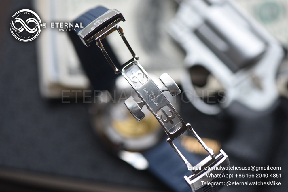 PATEK PHILIPPE - SUPER CLONE Aquanaut 5168G 42mm SS/RU Blue/Num DDF DD330 SW Dial (Weight Adjusted)