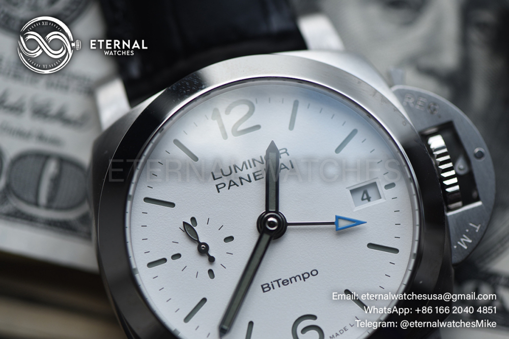 PANERAI - SUPER CLONE Luminor PAM1367 Bitempo GMT 40mm SS/LE White Dial VSF P900