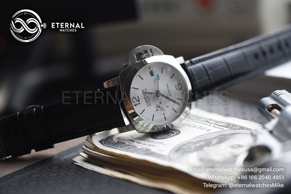 PANERAI - SUPER CLONE Luminor PAM1367 Bitempo GMT 40mm SS/LE White Dial VSF P900