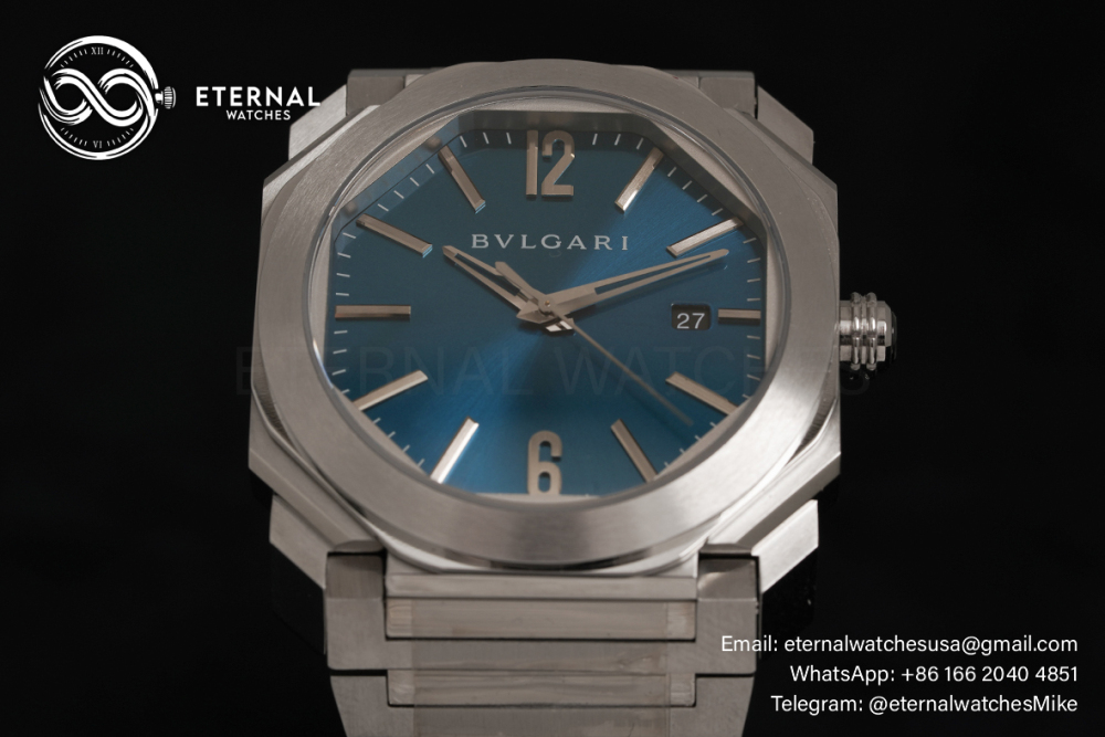 BVLGARI - OCTO Solotempo 41mm SS/SS Blue BVF V3 A191