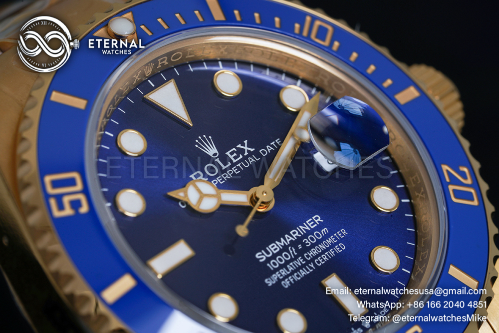 ROLEX - SUPER CLONE Submariner 116618LB 40mm YG/YG Blue Dial VSF VS3135