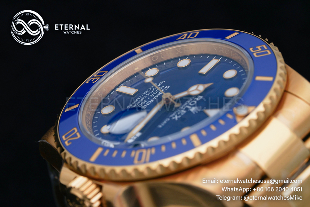 ROLEX - SUPER CLONE Submariner 116618LB 40mm YG/YG Blue Dial VSF VS3135