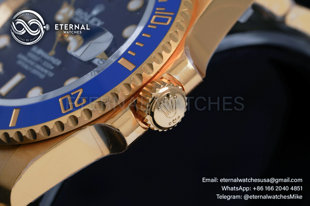 ROLEX - SUPER CLONE Submariner 116618LB 40mm YG/YG Blue Dial VSF VS3135