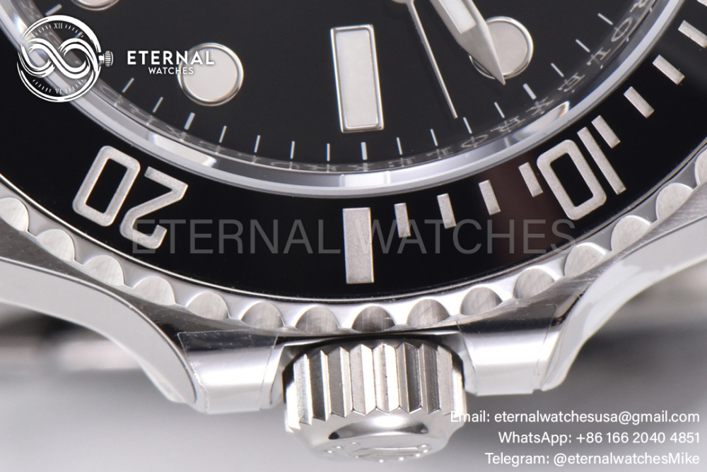 ROLEX - SUPER CLONE Submariner 124060LN 41mm No Date SS/SS Black Dial Clean SH3230