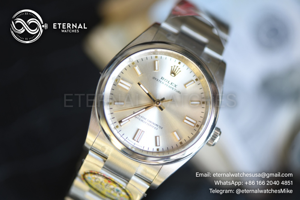 ROLEX - SUPER CLONE Oyster Perpetual 124300 41mm SS/SS Silver Dial Clean VS3230