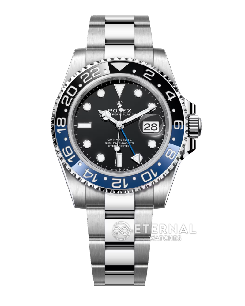 ROLEX - SUPER CLONE GMT Master II 126710BLNR Batman 40mm Oyster SS/SS Black Dial Clean DD3285