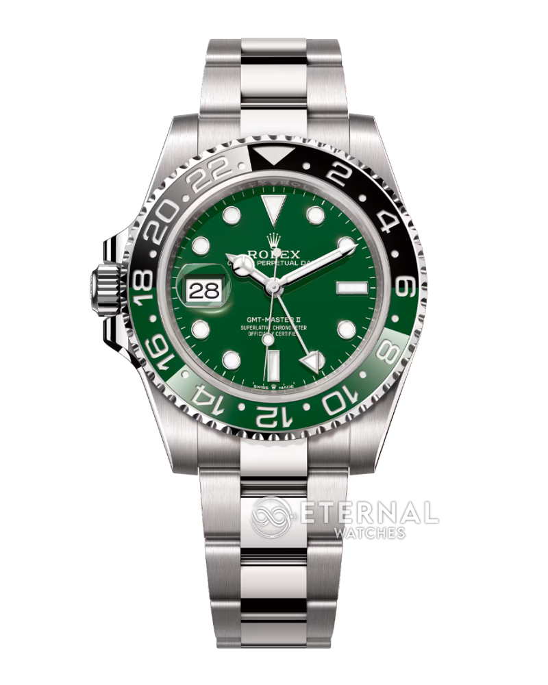 ROLEX - SUPER CLONE GMT Master II 126729 VTNR Oyster 40mm SS/SS Green Dial VSF DD3285