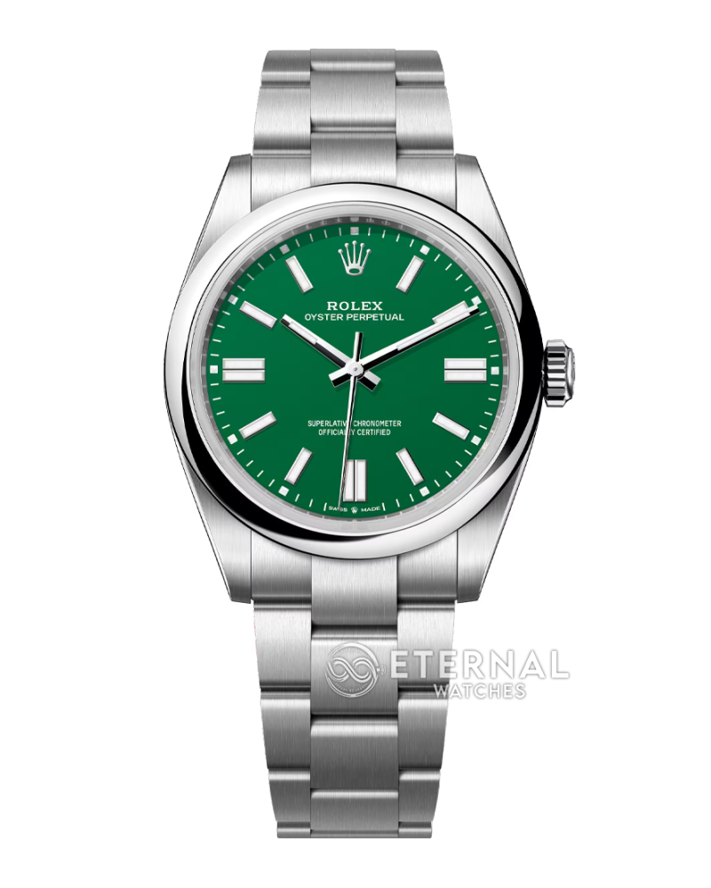 ROLEX - SUPER CLONE Oyster Perpetual 124300 41mm SS/SS Green Dial Clean VS3230