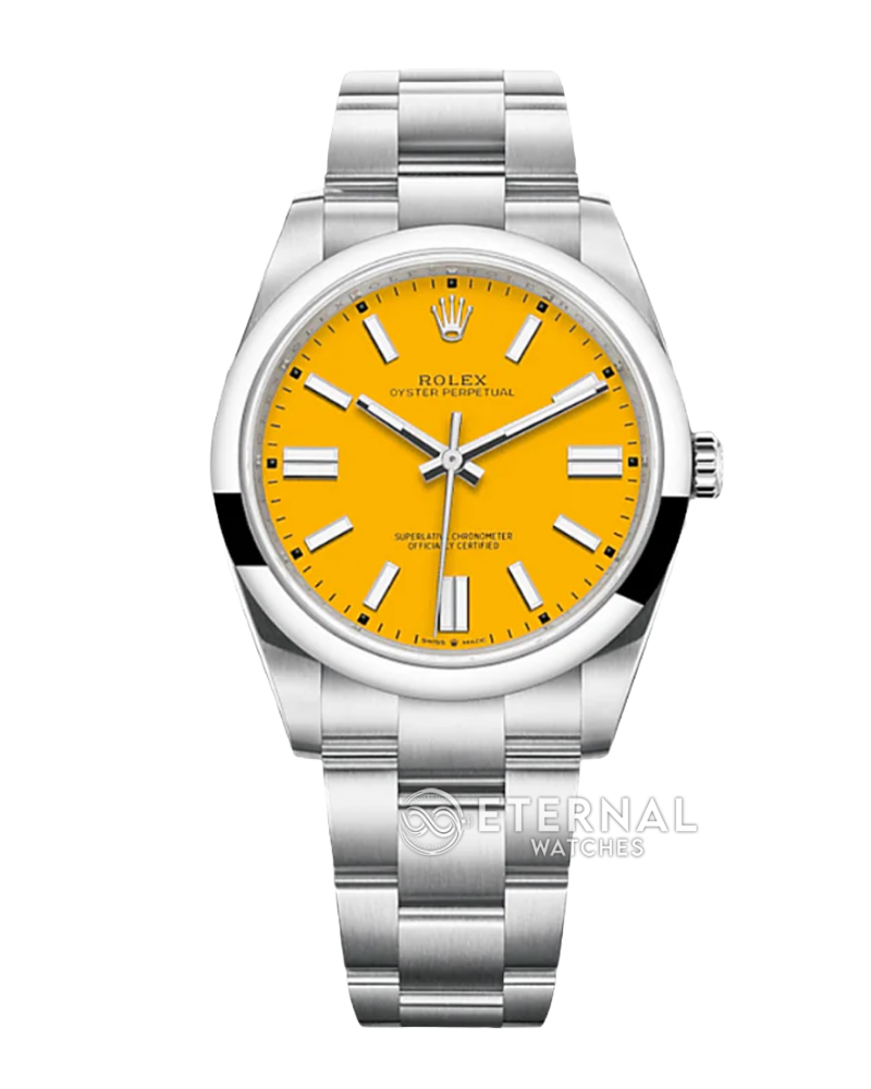 ROLEX - SUPER CLONE Oyster Perpetual 124300 41mm SS/SS Yellow Dial VSF VS3230