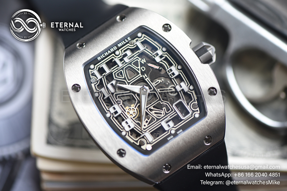 RICHARD MILLE - SUPER CLONE RM67-01 Titanium Automatic Winding Extra Flat (Upgraded)