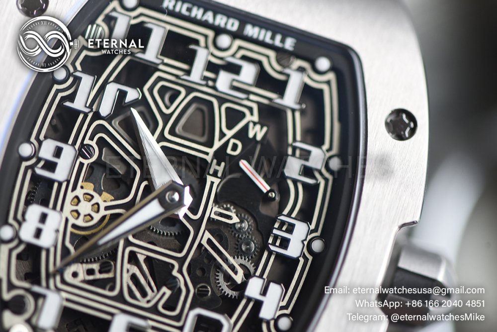RICHARD MILLE - SUPER CLONE RM67-01 Titanium Automatic Winding Extra Flat (Upgraded)