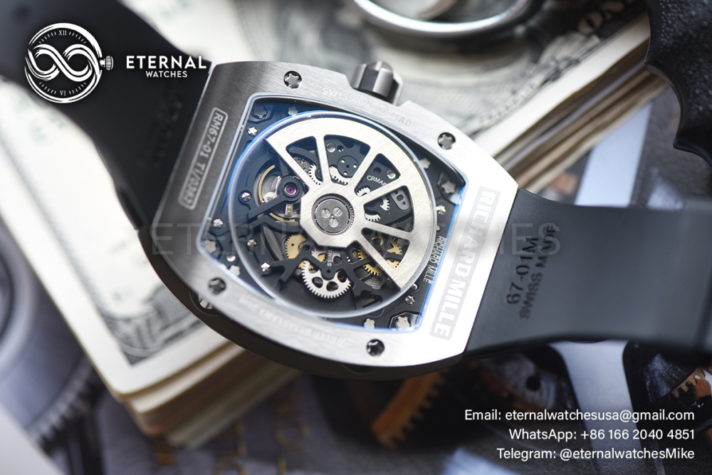RICHARD MILLE - SUPER CLONE RM67-01 Titanium Automatic Winding Extra Flat (Upgraded)