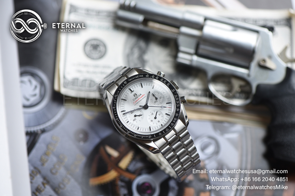 OMEGA - Speedmaster MoonWatch 41mm SS/SS White Dial OMF A3861