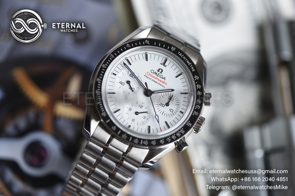 OMEGA - Speedmaster MoonWatch 41mm SS/SS White Dial OMF A3861