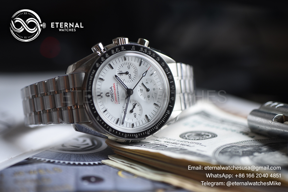 OMEGA - Speedmaster MoonWatch 41mm SS/SS White Dial OMF A3861
