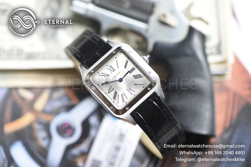 CARTIER - Santos Dumont 31mm SS/LE White F1 Swiss Quartz
