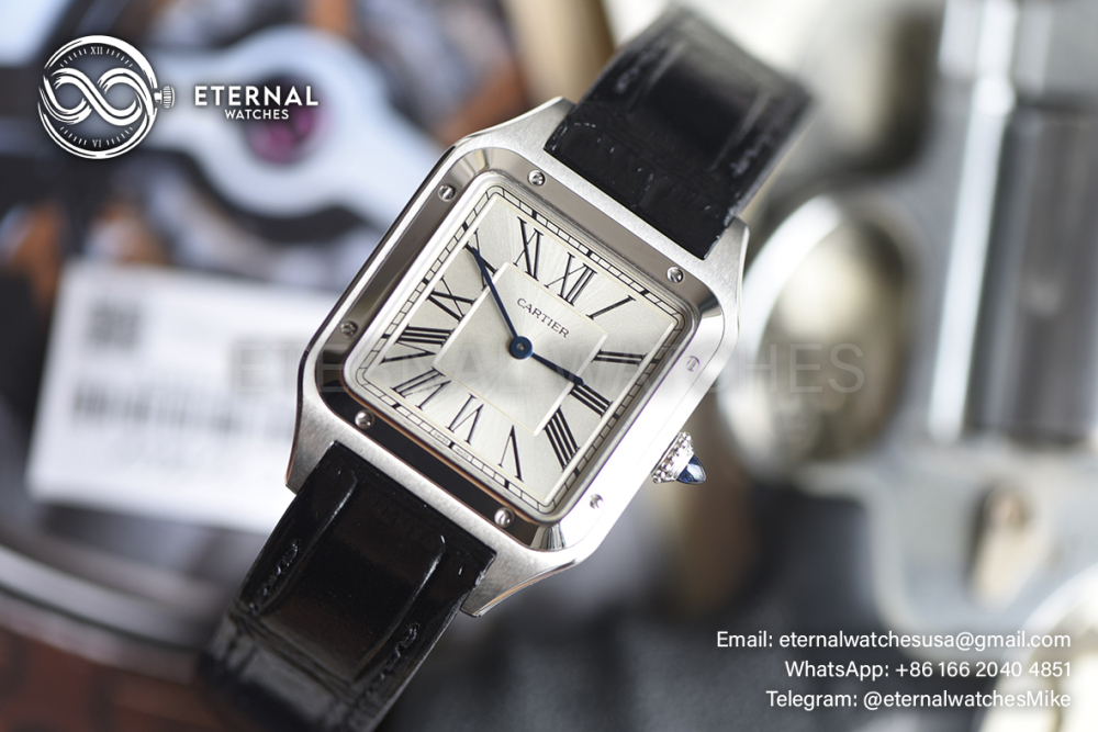 CARTIER - Santos Dumont 31mm SS/LE White F1 Swiss Quartz
