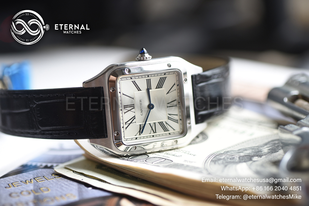 CARTIER - Santos Dumont 31mm SS/LE White F1 Swiss Quartz
