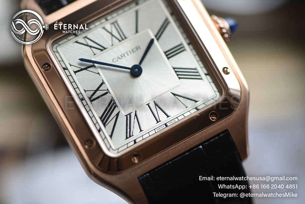 CARTIER - Santos Dumont 31mm RG/LE White F1 Swiss Quartz