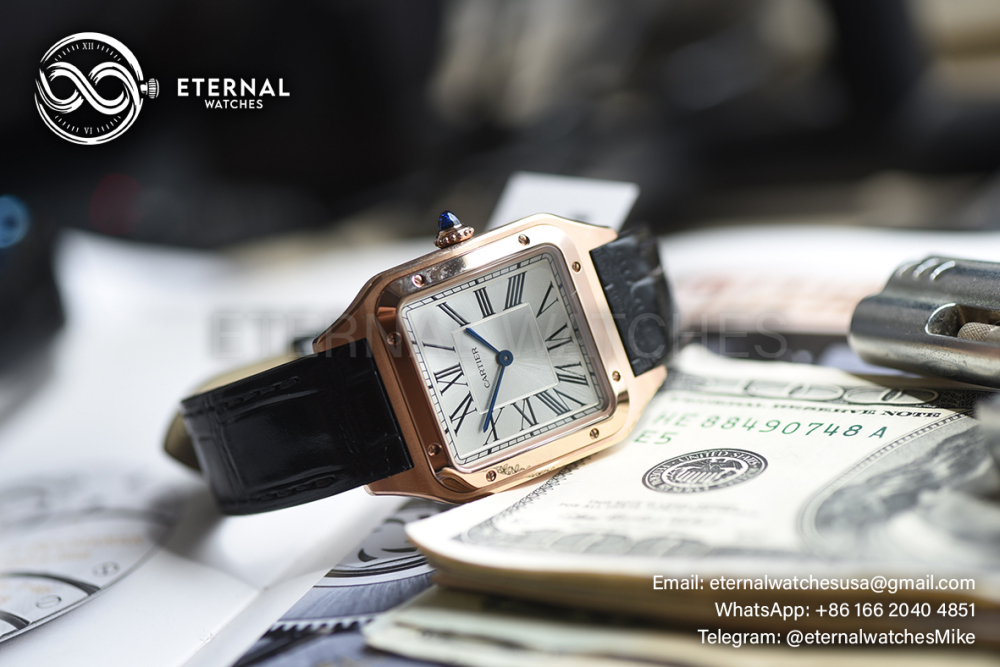 CARTIER - Santos Dumont 31mm RG/LE White F1 Swiss Quartz