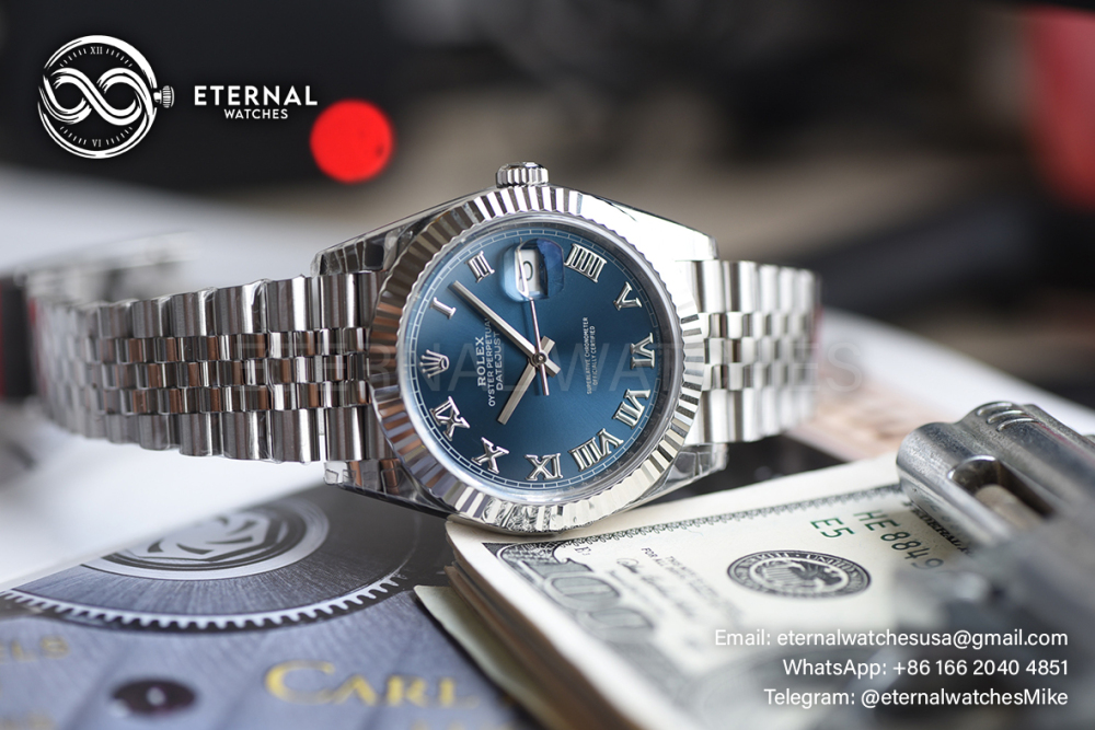 ROLEX - SUPER CLONE DateJust 126334 41mm SS/RMN Blue Dial V2 VSF 3235