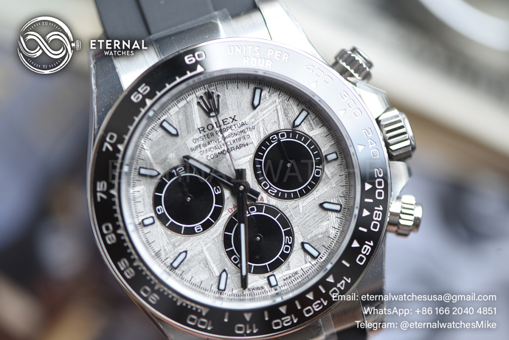ROLEX - SUPER CLONE Daytona 126519 40mm SS/RU Meteorite/Stk Dial ARF DD4131