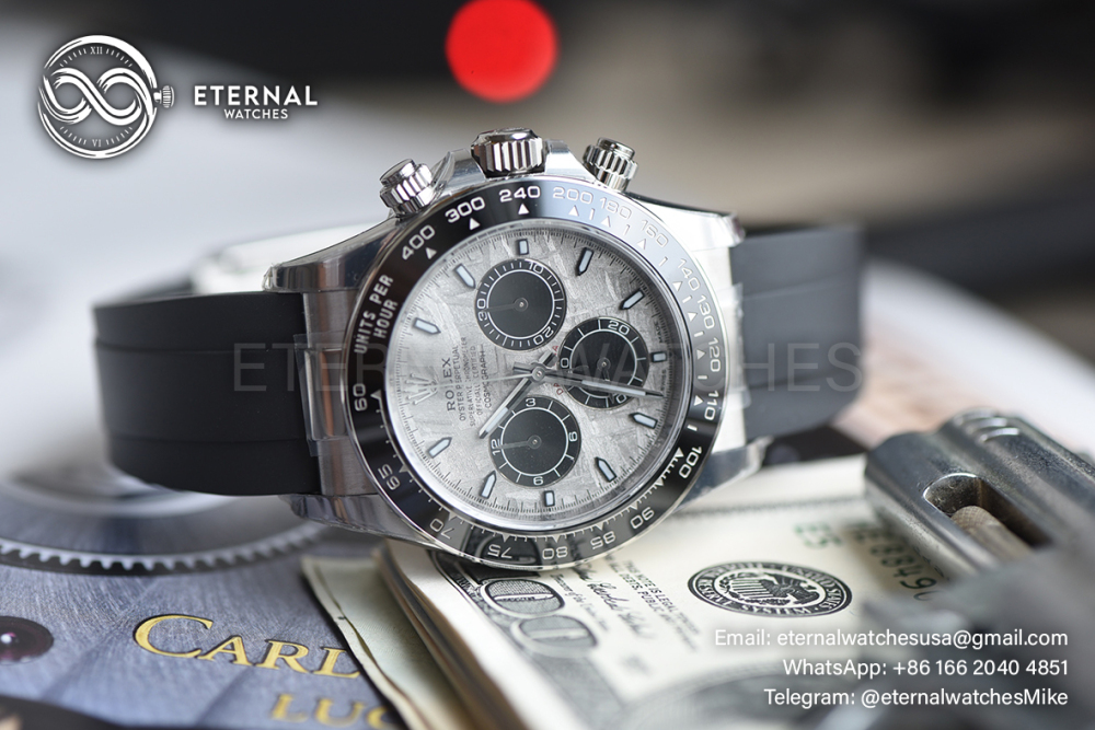 ROLEX - SUPER CLONE Daytona 126519 40mm SS/RU Meteorite/Stk Dial ARF DD4131
