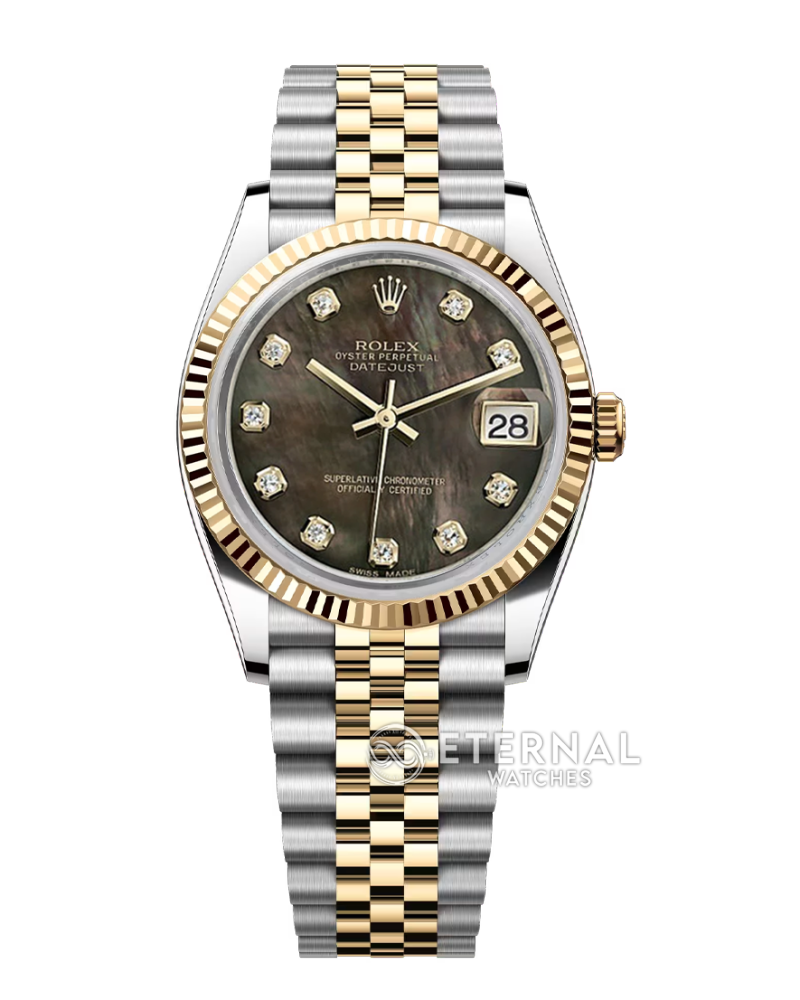 ROLEX - SUPER CLONE Datejust 126233 36mm Jubilee YG/SS MOP/Dia VSF DD3235