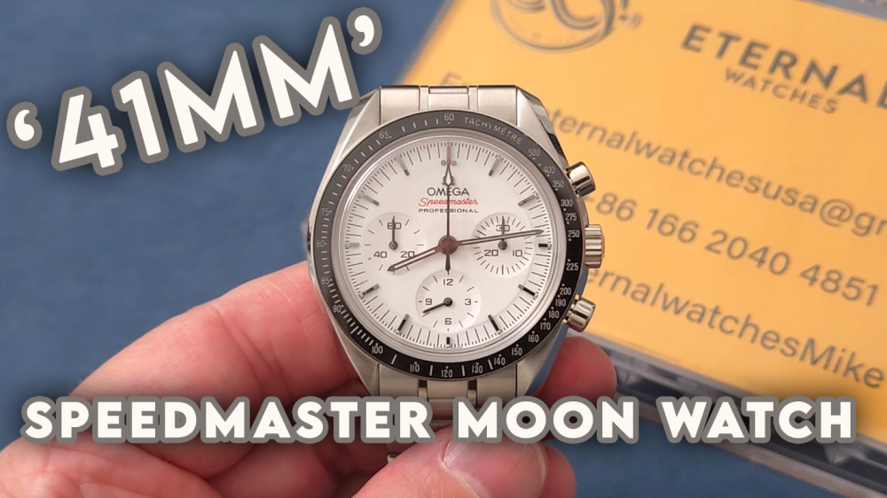 OMEGA - Speedmaster MoonWatch 41mm SS/SS White Dial OMF A3861