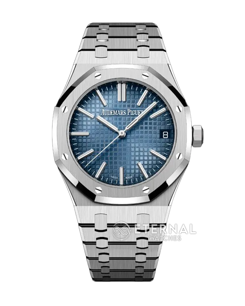 AUDEMARS PIGUET - SUPER CLONE Royal Oak 15510 41mm SS/SS Ice Blue/Stk ZF SH4302 (Weight Adjusted)