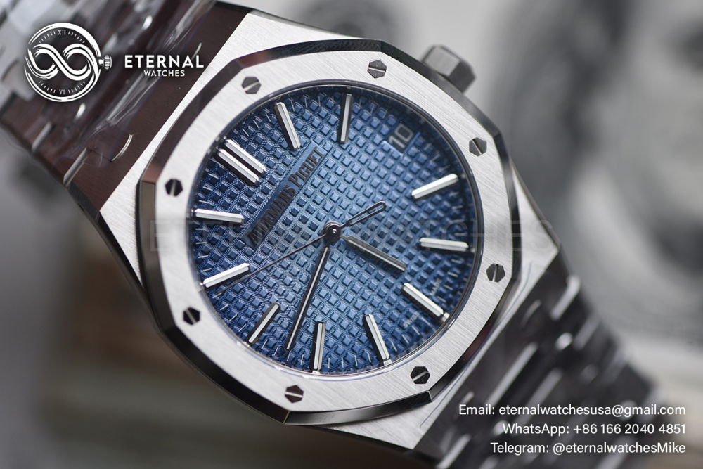 AUDEMARS PIGUET - SUPER CLONE Royal Oak 15510 41mm SSSS BlueStk DDF DD4302 (Weight Adjusted)